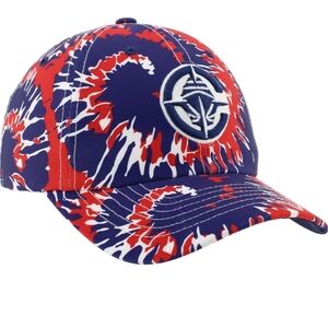 Red, White and Blue Clippers NBA Zepher Tie Dye Adjustable Hat